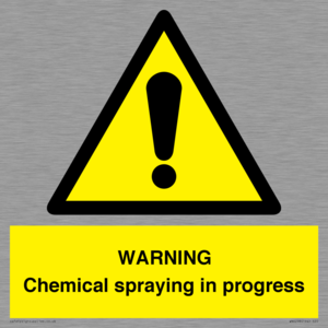 WARNING Chemical spraying in progress